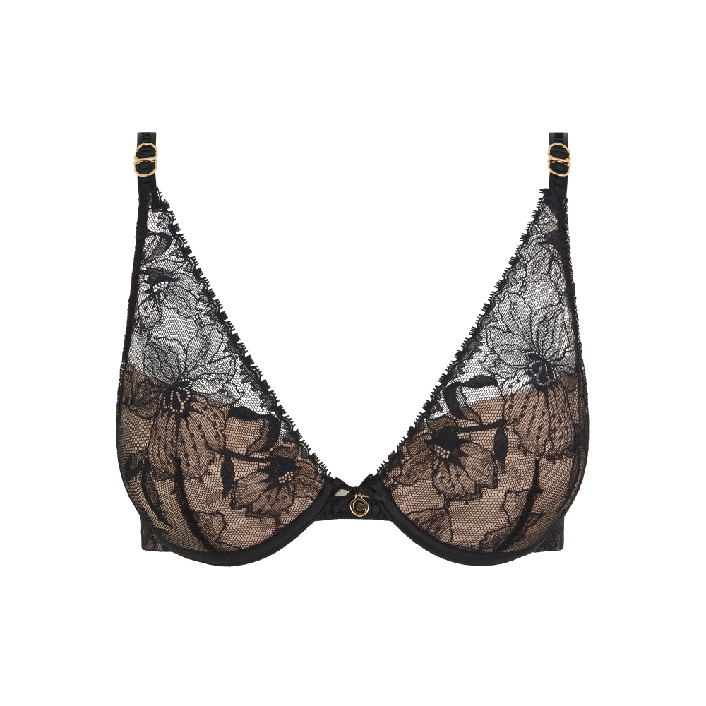 【Chantelle】丁字內褲>XS-S>黑色(21U90_011)【Orchids】_4