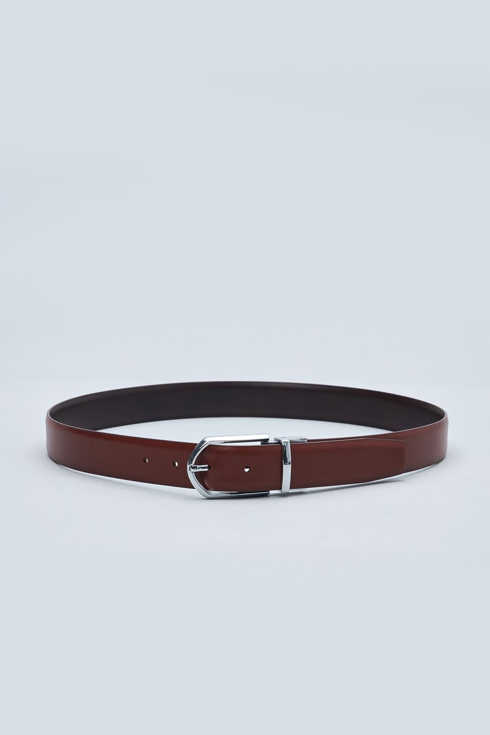 SST&C Dark Brown & Saddle Brown Back Turn Pin Buckle Belt | 1712305001  (Outlet)_1