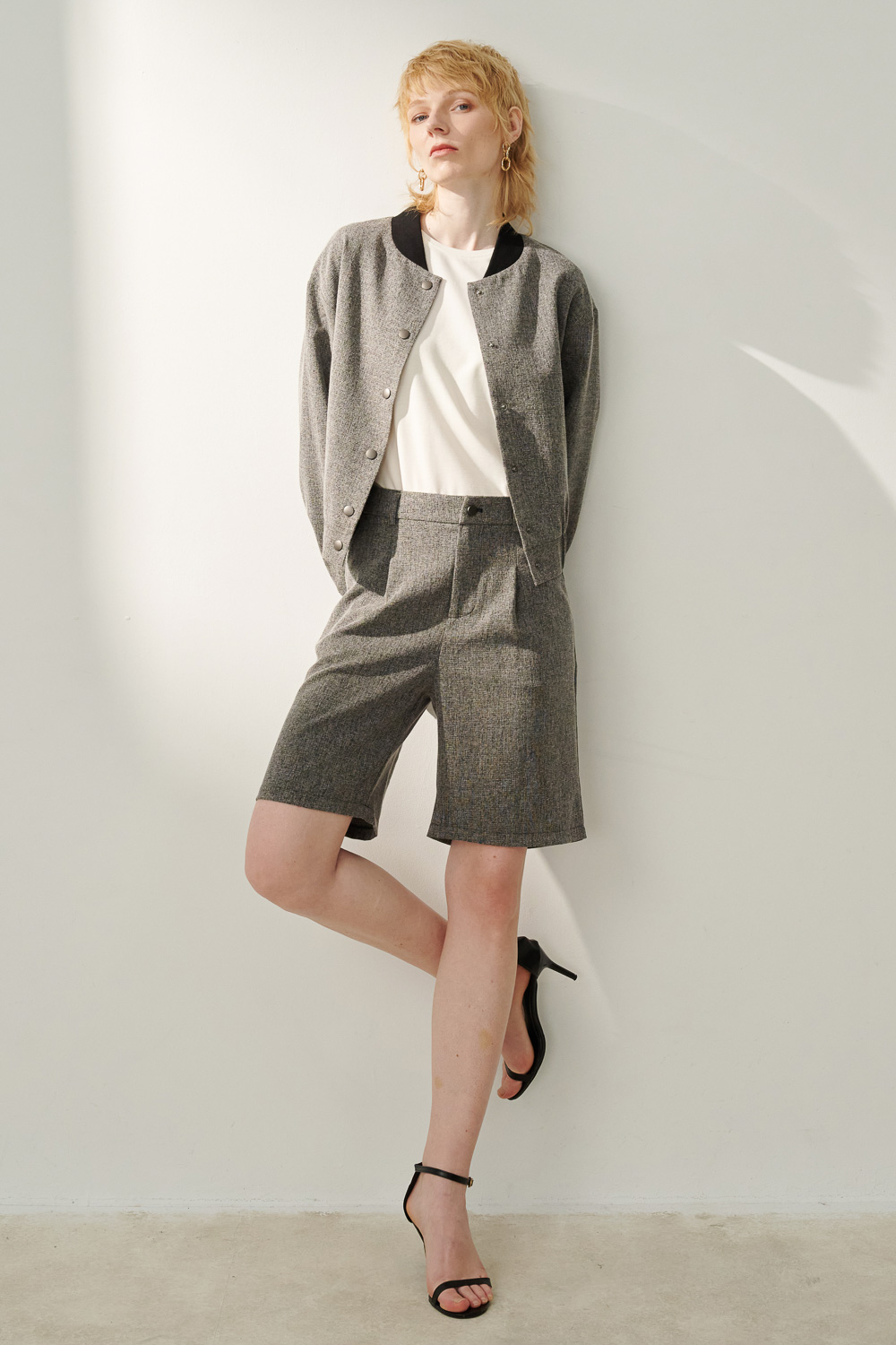 SST&C 黑色紋理休閒外套 | 8162306002 (outlet)_2