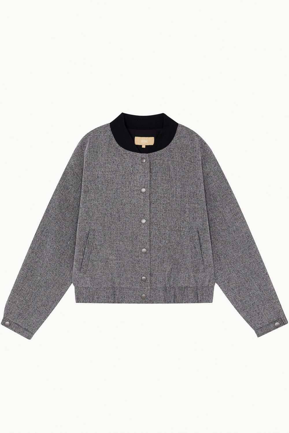 SST&C Black Textured Casual Jacket | 8162306002  (Outlet)_7