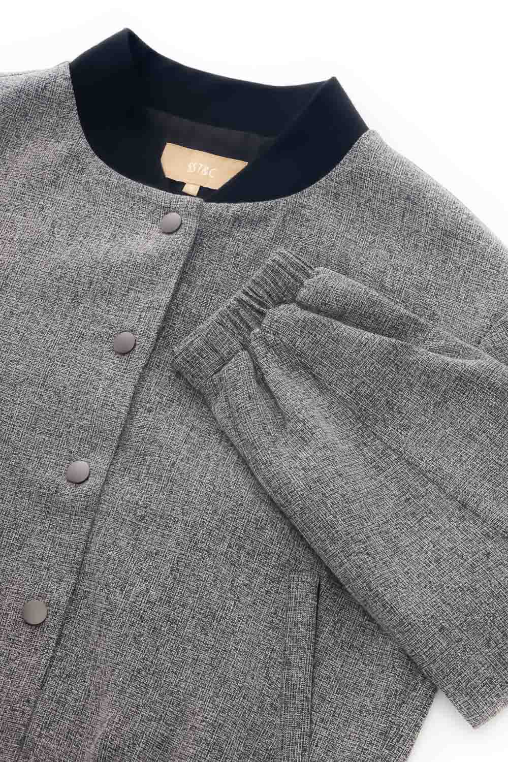 SST&C Black Textured Casual Jacket | 8162306002  (Outlet)_9