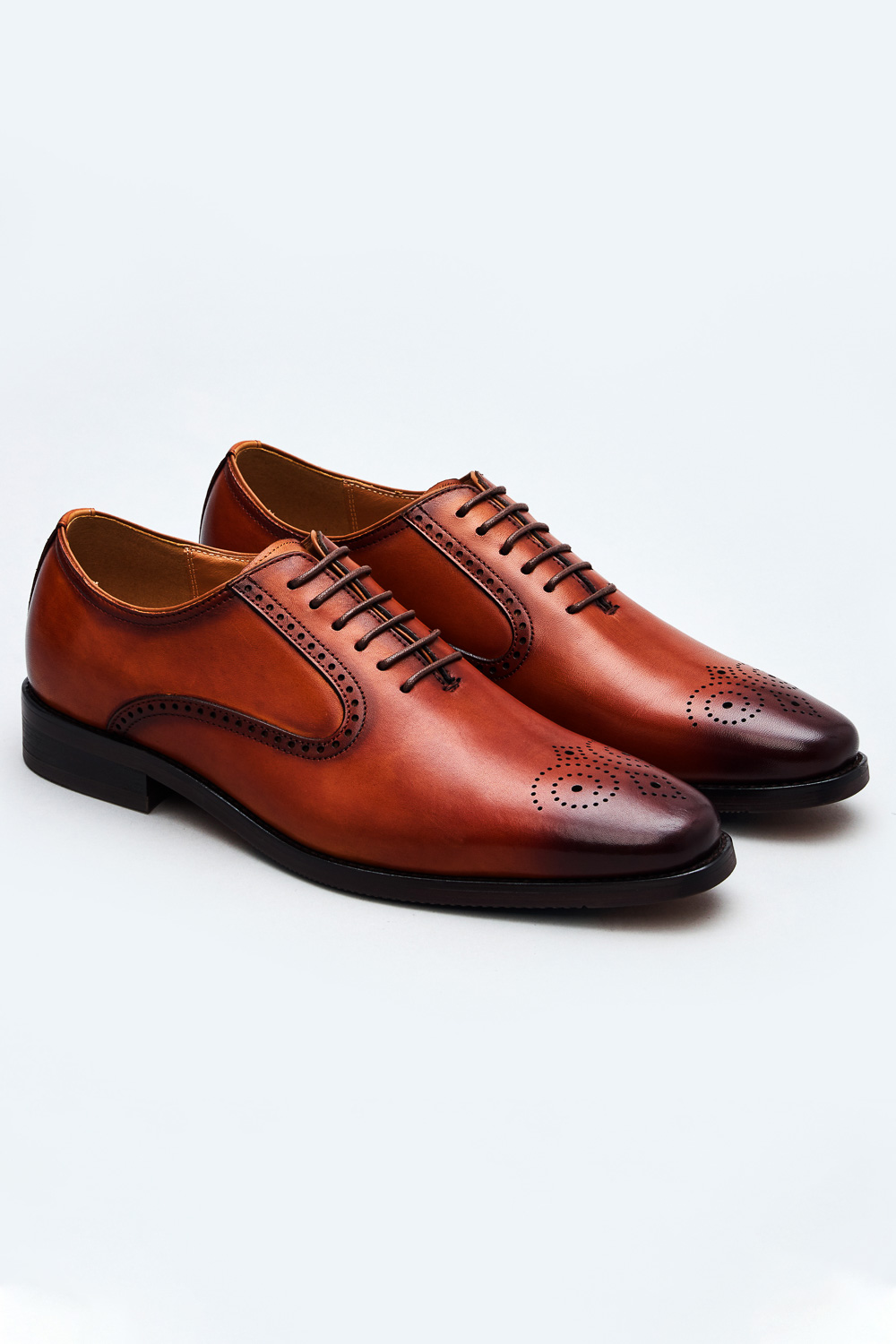 SST&C Light Coffee Oxford Shoes | 1312304001  (Outlet)_0