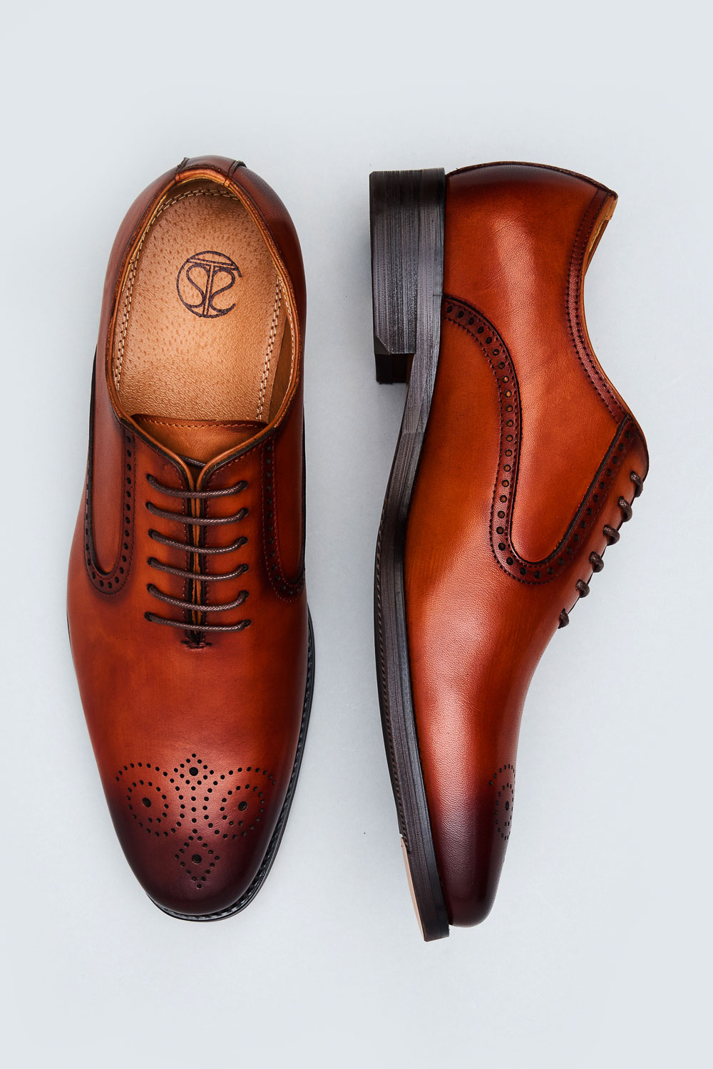 SST&C Light Coffee Oxford Shoes | 1312304001  (Outlet)_1