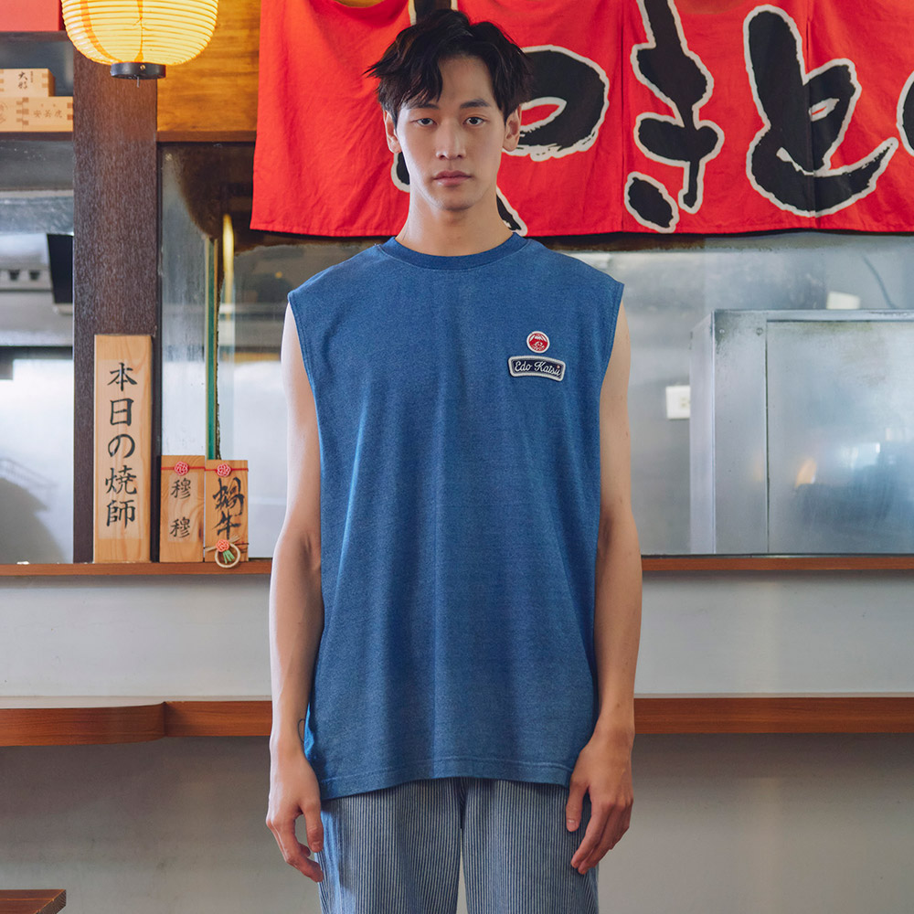 江戶勝｜男裝｜青蛙喝酒背心