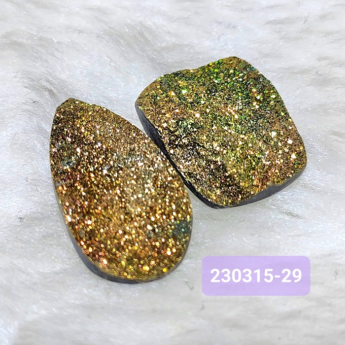 【土桑精品】彩虹黃鐵礦珠寶片230315-28&29號(共2)(Pyrite) ~對應太陽神經叢，提升自信、增加記憶，追求工作時使用_5