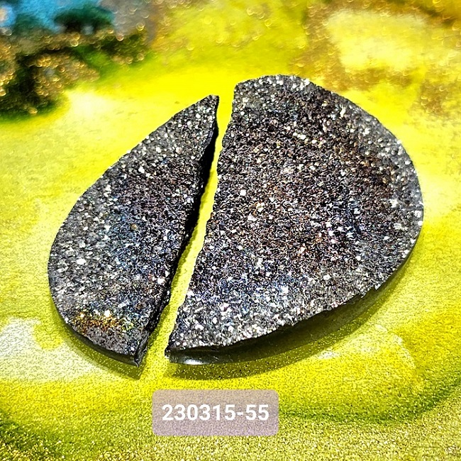 【土桑精品】彩虹黃鐵礦珠寶片230315-53&55&56號 Pyrite 金工設計 編織 自信 財富 考試 火元素_6