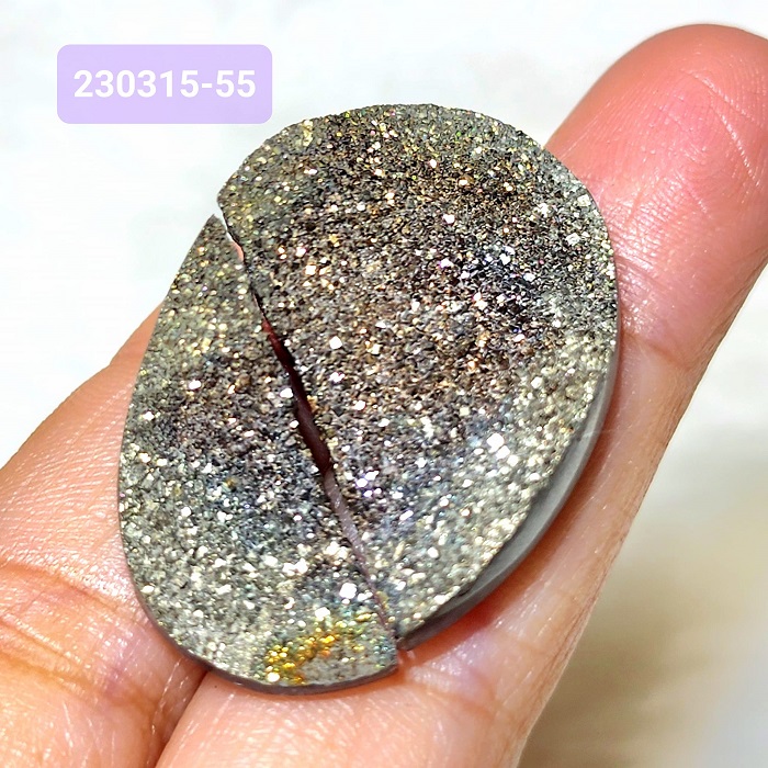 【土桑精品】彩虹黃鐵礦珠寶片230315-53&55&56號 Pyrite 金工設計 編織 自信 財富 考試 火元素_7