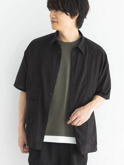 前壓摺設計刺繡口袋襯衫上衣(PP33M0A0230) - CRAFT STANDARD BOUTIQUE