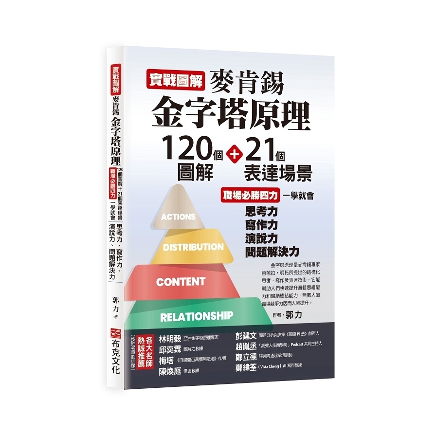 實戰圖解麥肯錫金字塔原理：120個圖解+21個表達場景，職場必勝四力一學就會，思考力、寫作力、演說力、問題解決力 | 拾書所