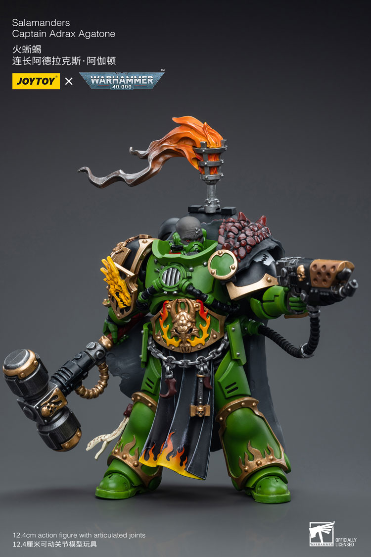 JOYTOY 1/18 戰鎚40K 火蜥蜴連長 阿德拉克斯 阿伽頓 JT6809 可動完成品_1