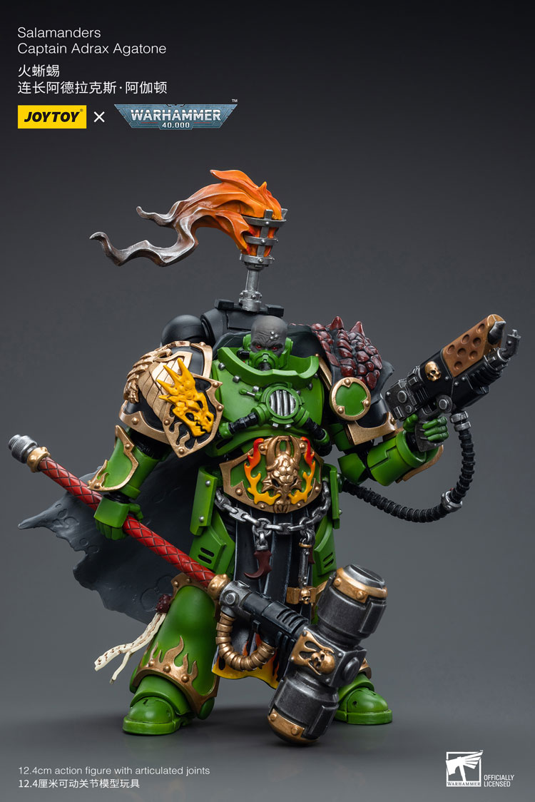 JOYTOY 1/18 戰鎚40K 火蜥蜴連長 阿德拉克斯 阿伽頓 JT6809 可動完成品_3