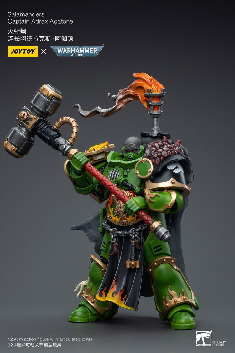 JOYTOY 1/18 戰鎚40K 火蜥蜴連長 阿德拉克斯 阿伽頓 JT6809 可動完成品_5