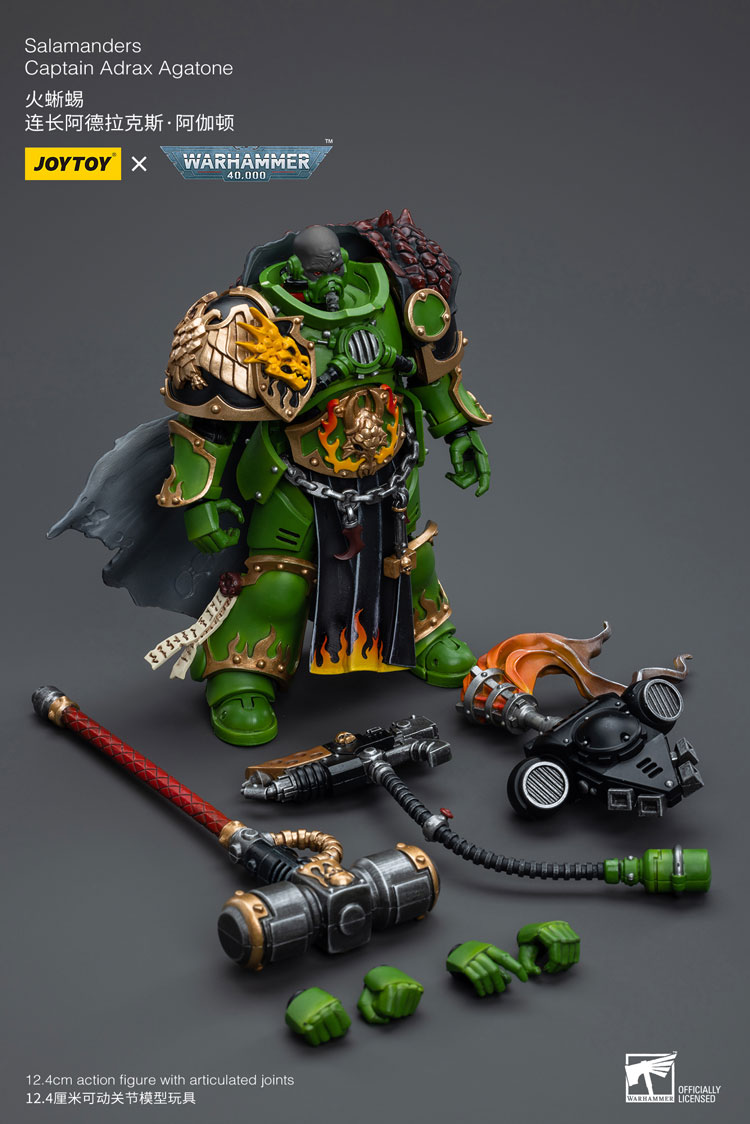 JOYTOY 1/18 戰鎚40K 火蜥蜴連長 阿德拉克斯 阿伽頓 JT6809 可動完成品_7