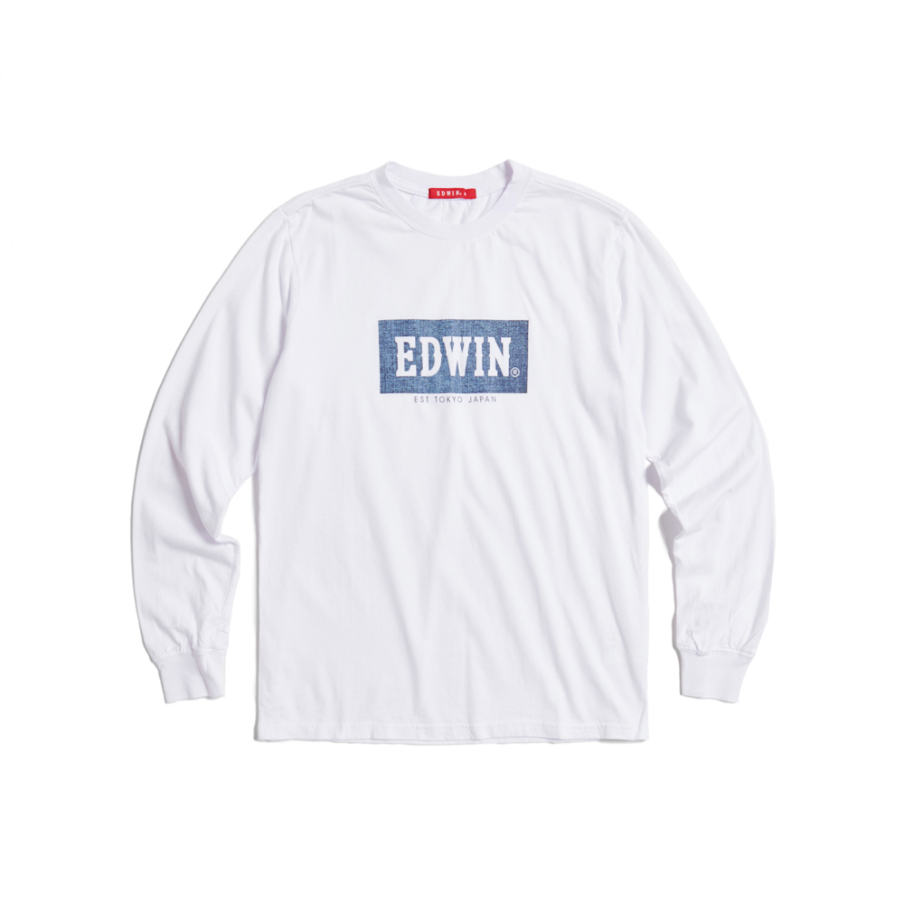 EDWIN｜男裝｜丹寧LOGO長袖T恤