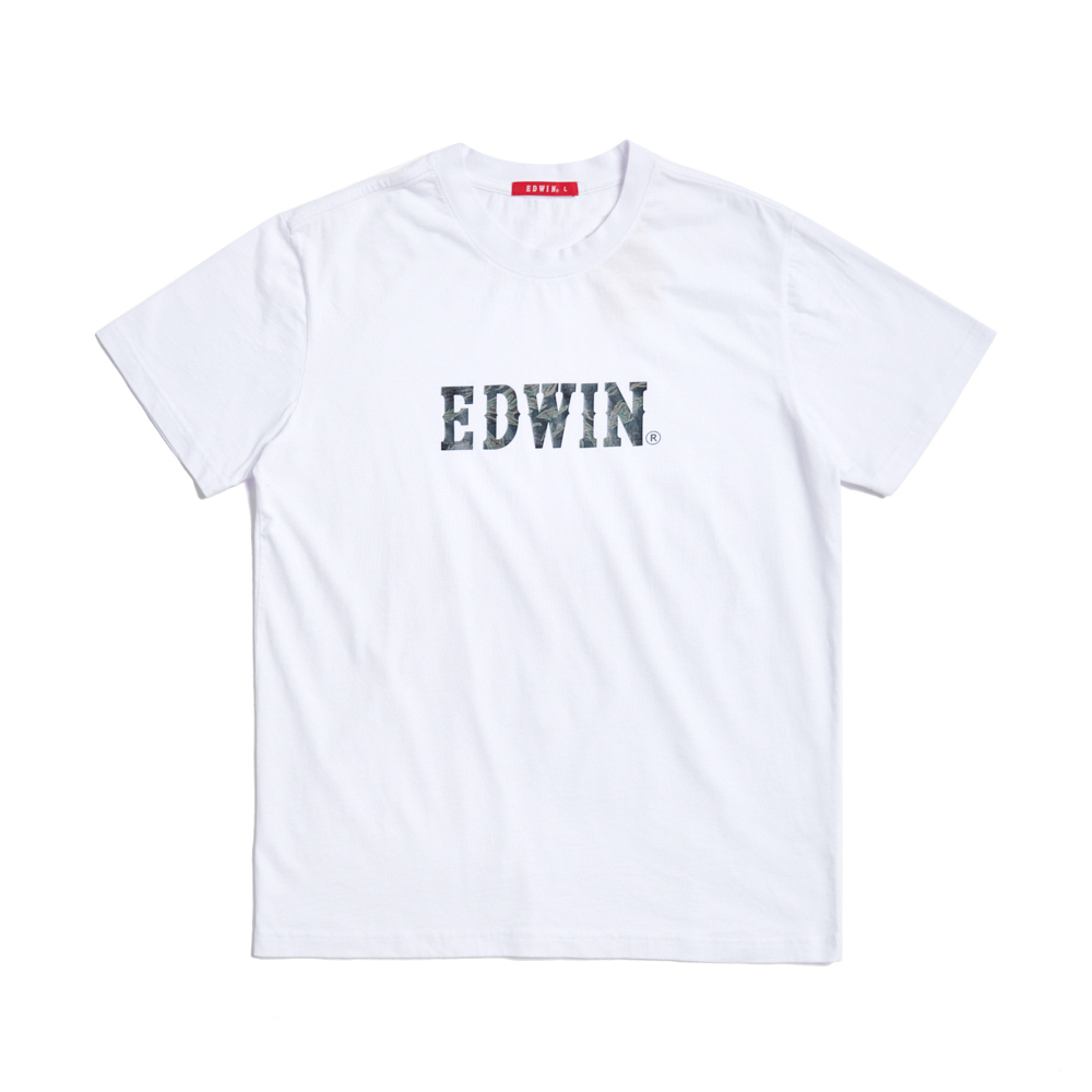 EDWIN｜男裝｜迷彩魚LOGO短袖T恤