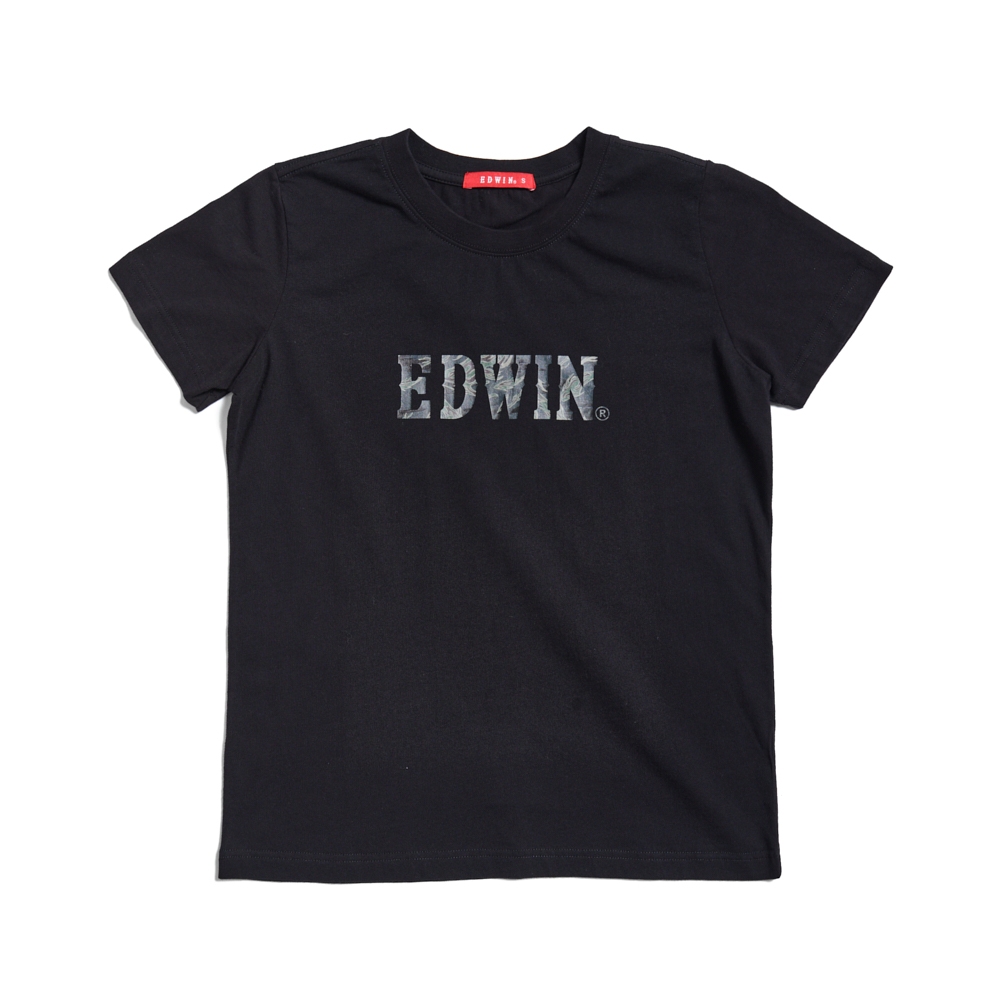 EDWIN｜女裝｜迷彩魚LOGO短袖T恤