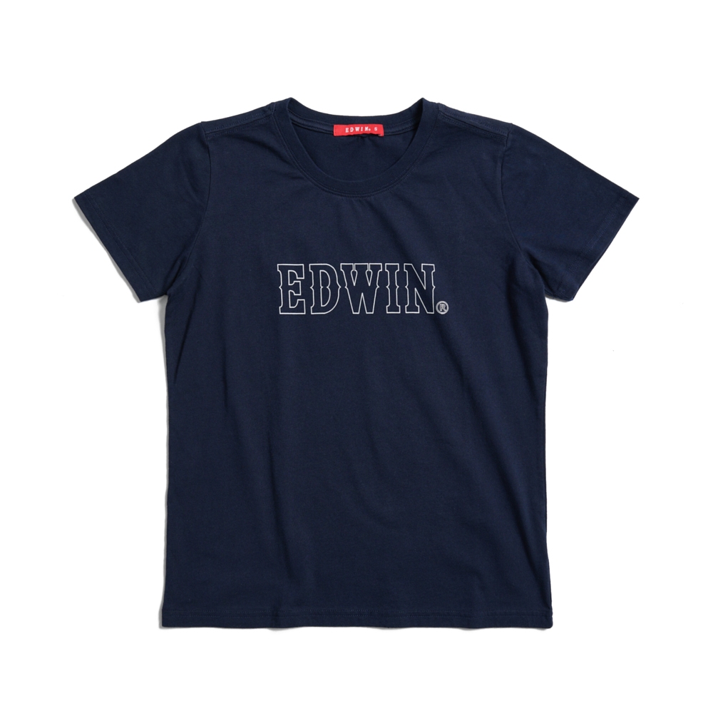 EDWIN｜女裝｜3M反光LOGO短袖T恤
