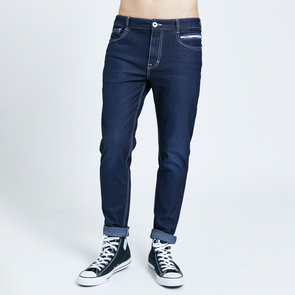 EDWIN｜JERSEYS｜男裝｜超彈力窄管丹寧錐形迦績褲