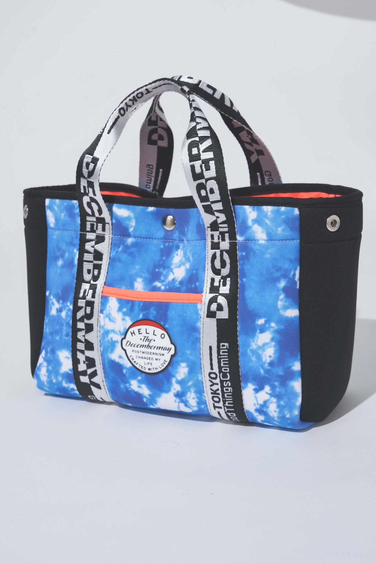 【DECEMBERMAY】Tie dye art Neopren mini tote_3-999-8518