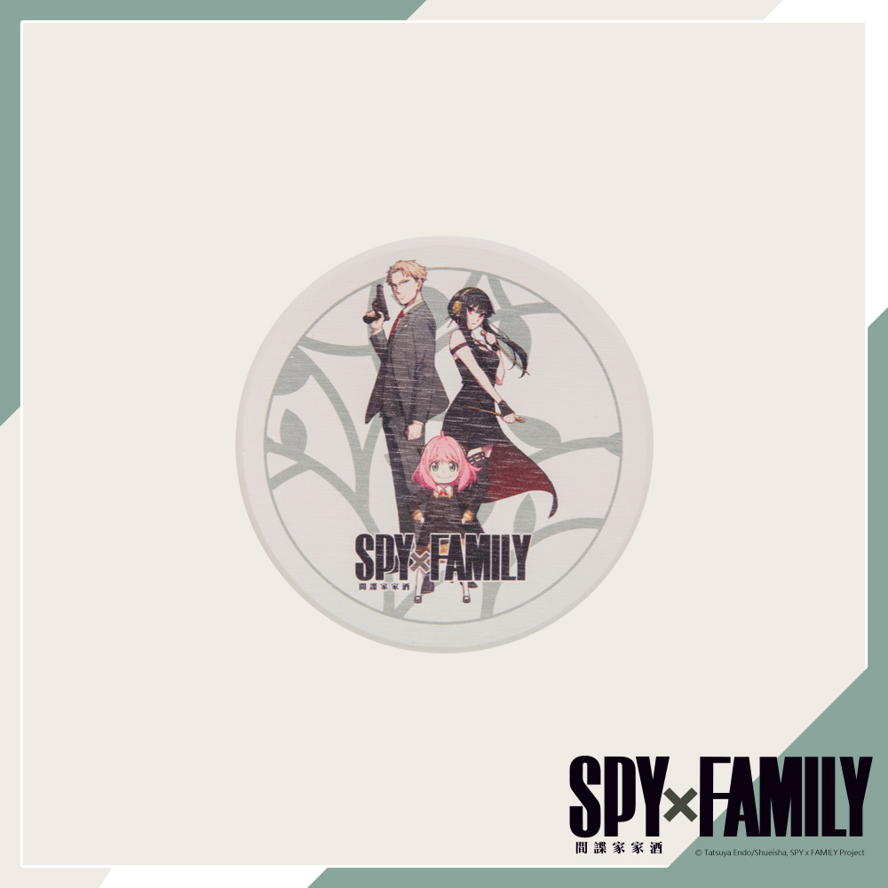 【間諜家家酒】佛傑一家 圓型杯墊 SF23E332GO