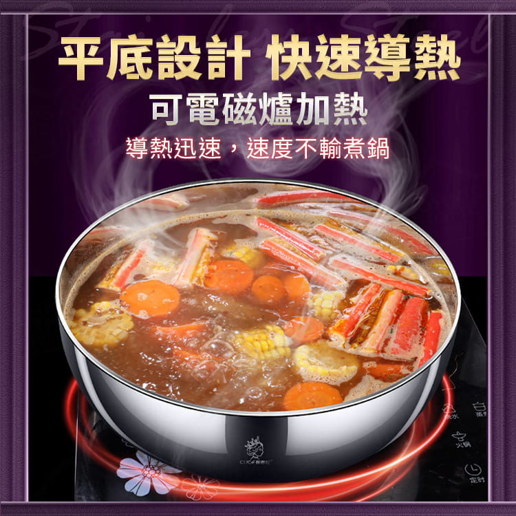 316不鏽鋼和麵盆 廚貴妃 GUGF 揉麵盆 打蛋盆 沙拉盆 廚房盆 烘焙大碗 電磁爐鍋【BF0517】《約翰家庭百貨_6