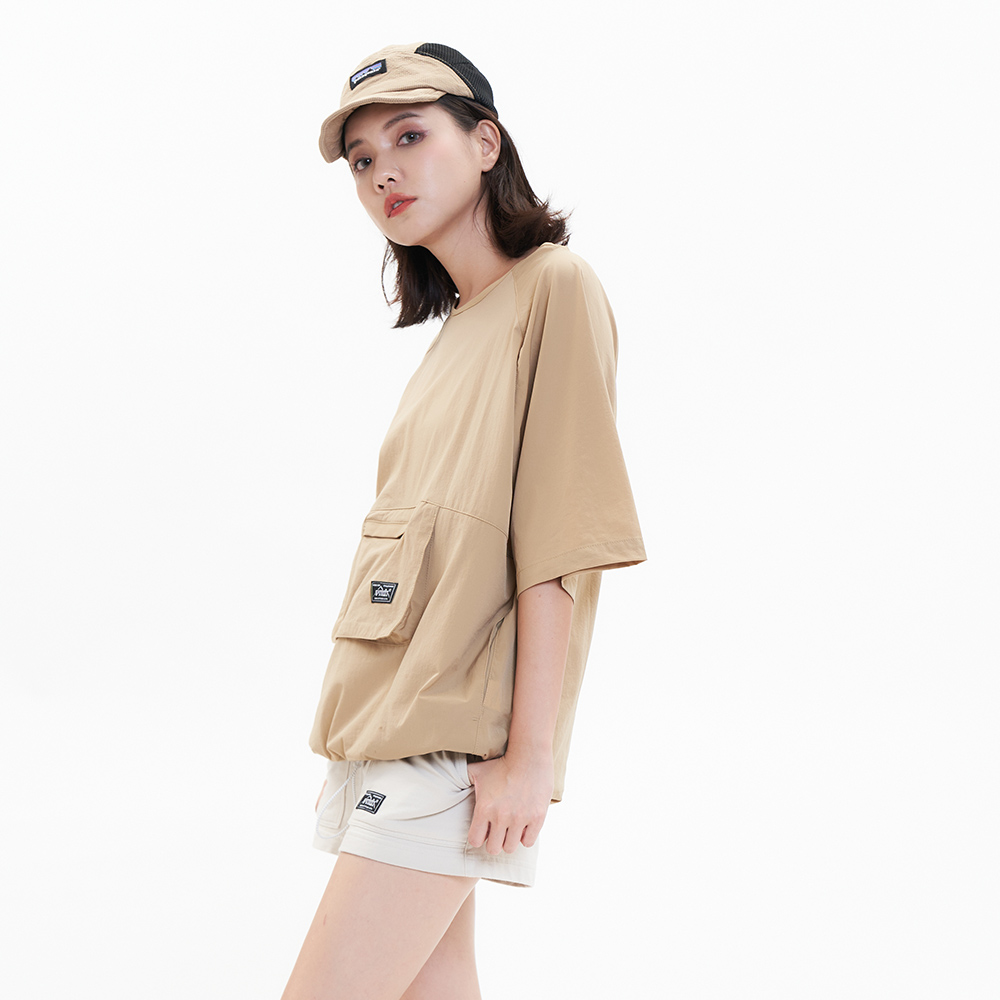 5th STREET｜女裝｜綁帶抽繩設計｜杏色