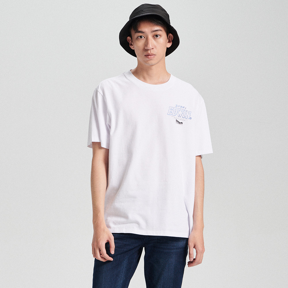 EDWIN｜男裝｜寬版厚磅怪物短袖T恤