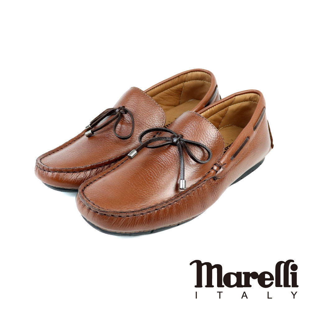 【marelli】經典輕量綁帶帆船鞋  咖啡色(M45302-MBR)