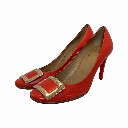 【台北車站館前店】Roger Vivier/淺口皮鞋/38 1/2/