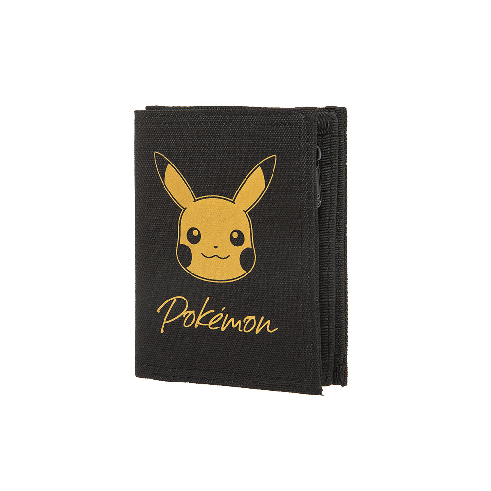 【OUTDOOR】寶可夢Pokemon-金典皮卡丘對折短夾-黑色 ODGO22S09BK_2