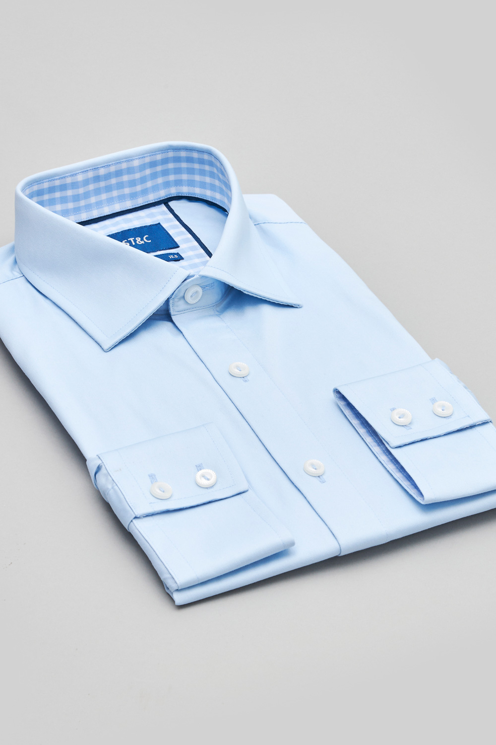 SST&C #Easycare  Blue Slim Fit Shirt | 0312308008  (Outlet)_6