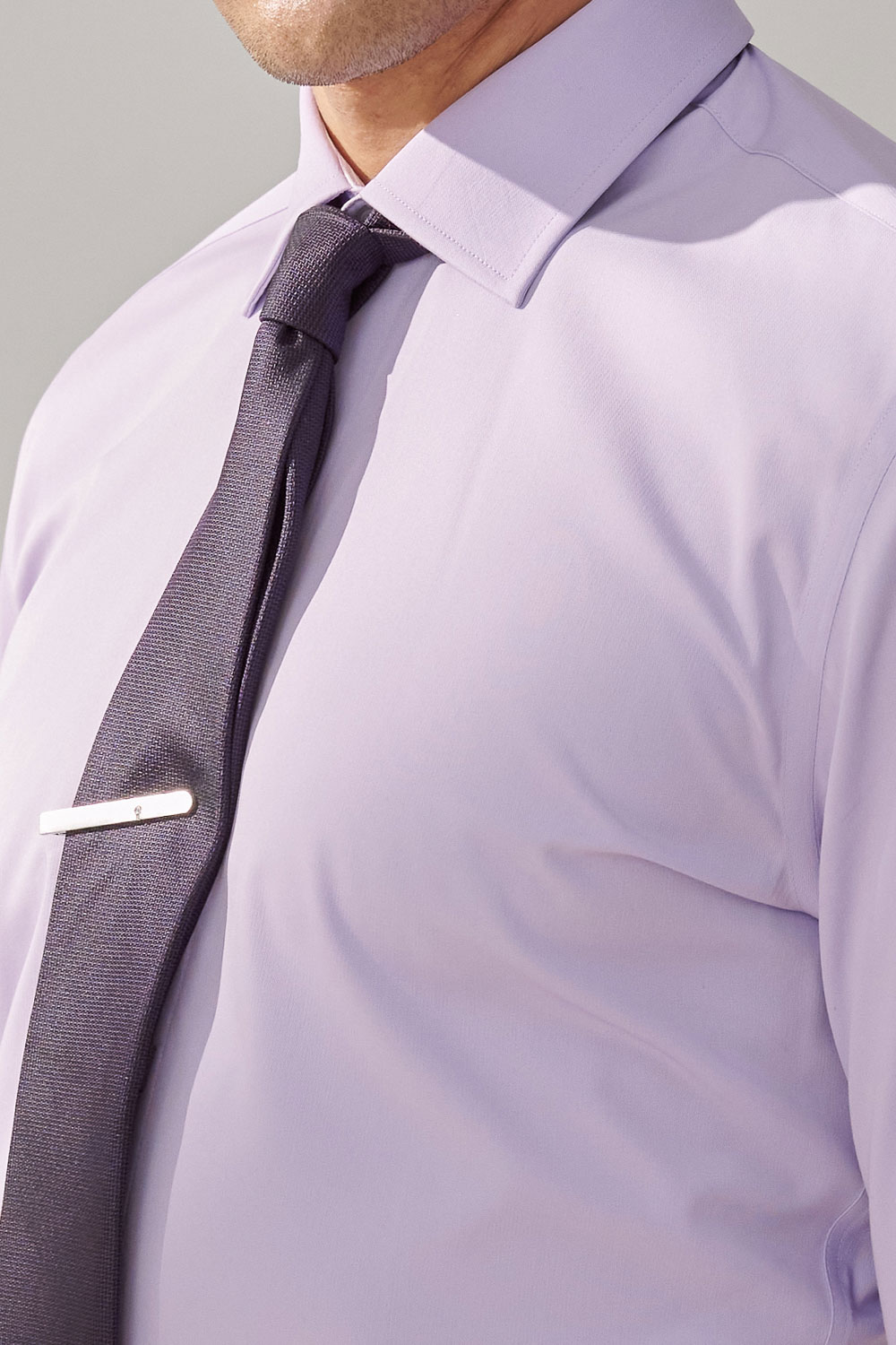 SST&C #Elastic Fit  Purple Slim Fit Shirt | 0312308009  (Outlet)_4