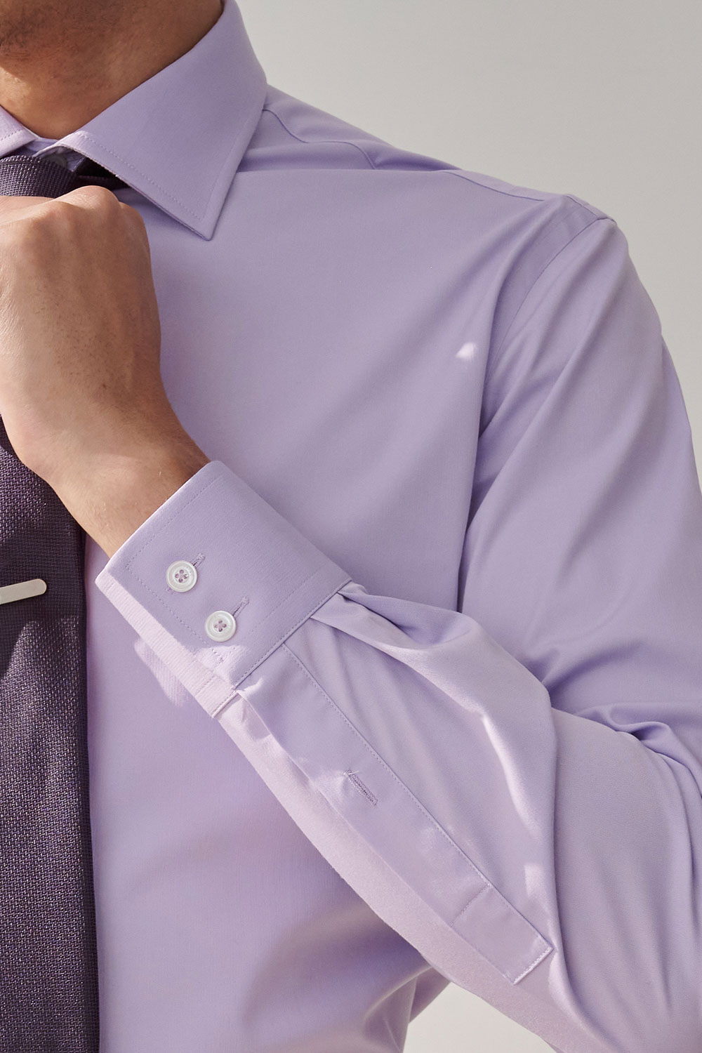 SST&C #Elastic Fit  Purple Slim Fit Shirt | 0312308009  (Outlet)_5
