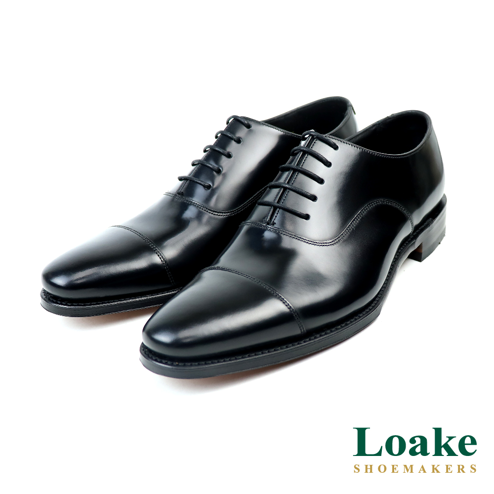 【LOAKE】經典素雅橫飾牛津鞋 黑色(LK1623-BL)