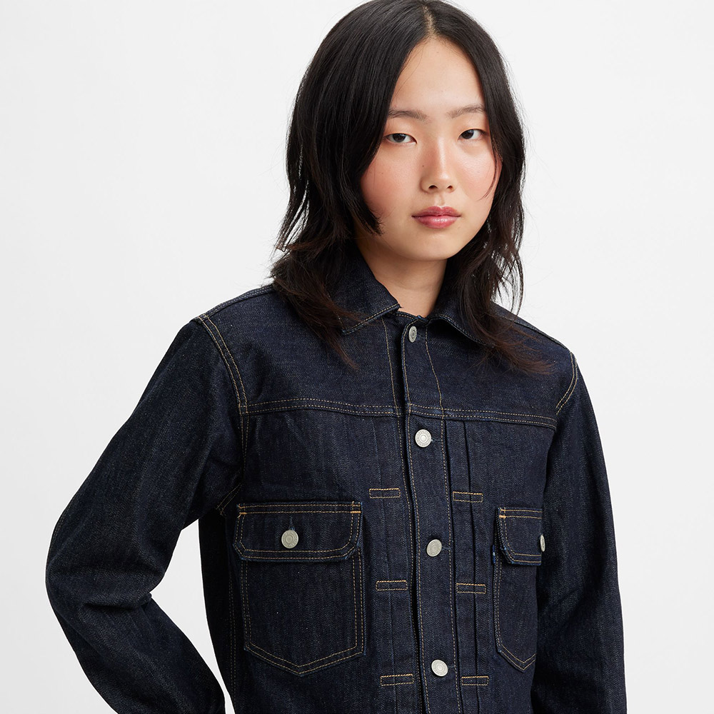 BLUETAB™ 女款 Type II 寬鬆版牛仔外套 / 原色 / MOJ日本布料 人氣新品