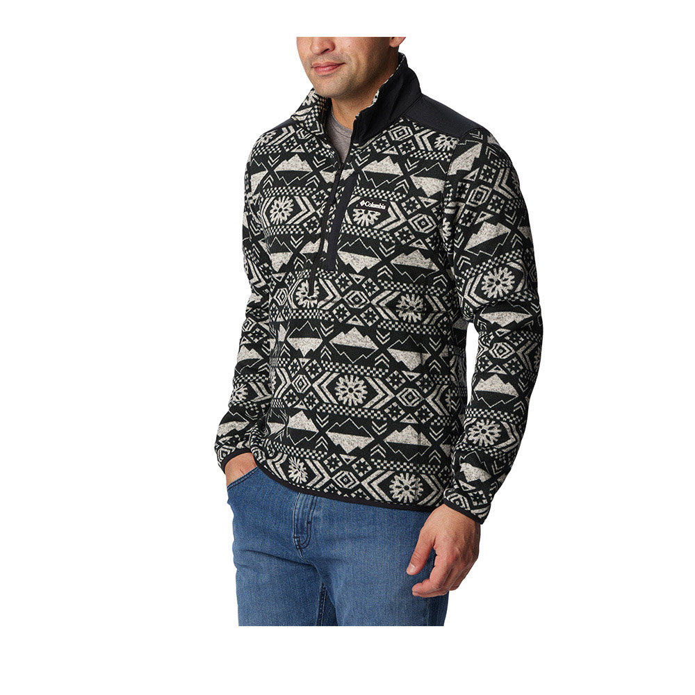 Columbia哥倫比亞 男款-半開襟刷毛上衣- Sweater Weather™ II Printed Half Zip UAE67530FD/HF_1