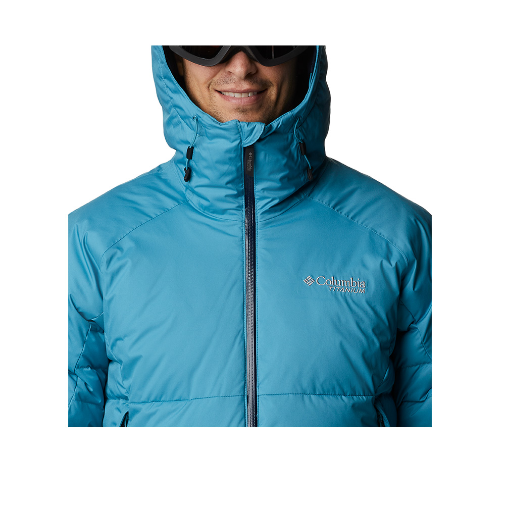 Columbia哥倫比亞 男款- 鈦Omni-Tech防水蓄熱羽絨外套 - Roaring Fork™ Down Jacket UWE22260AQ_5