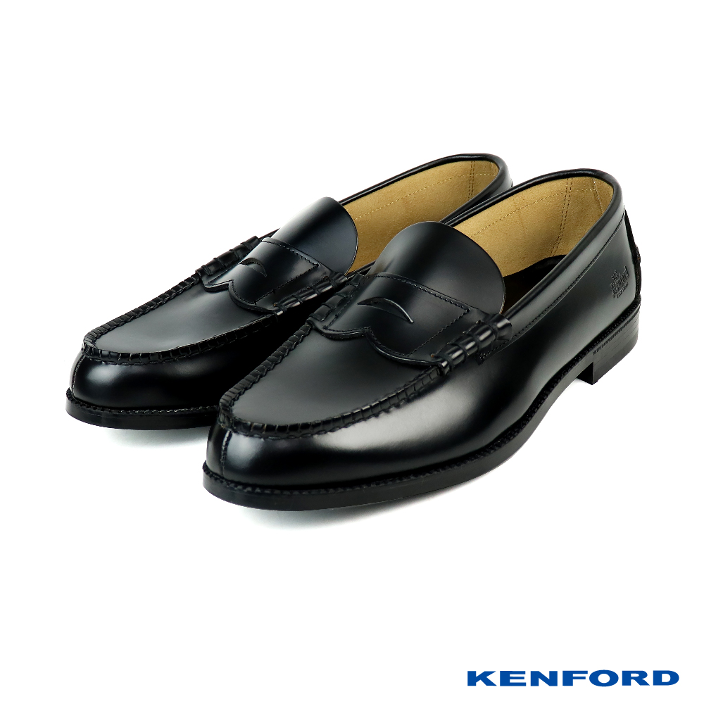 【KENFORD】日系素面質感便士樂福鞋 黑色(K001-BL)