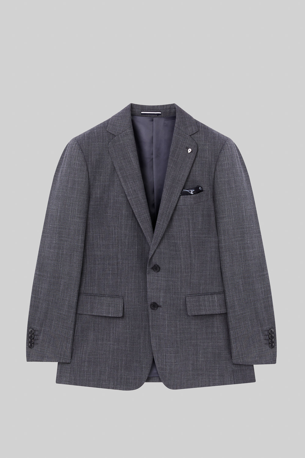 SST&C Silver Gray Plain Slim Fit Suit Jacket | 0112308001  (Outlet)_6