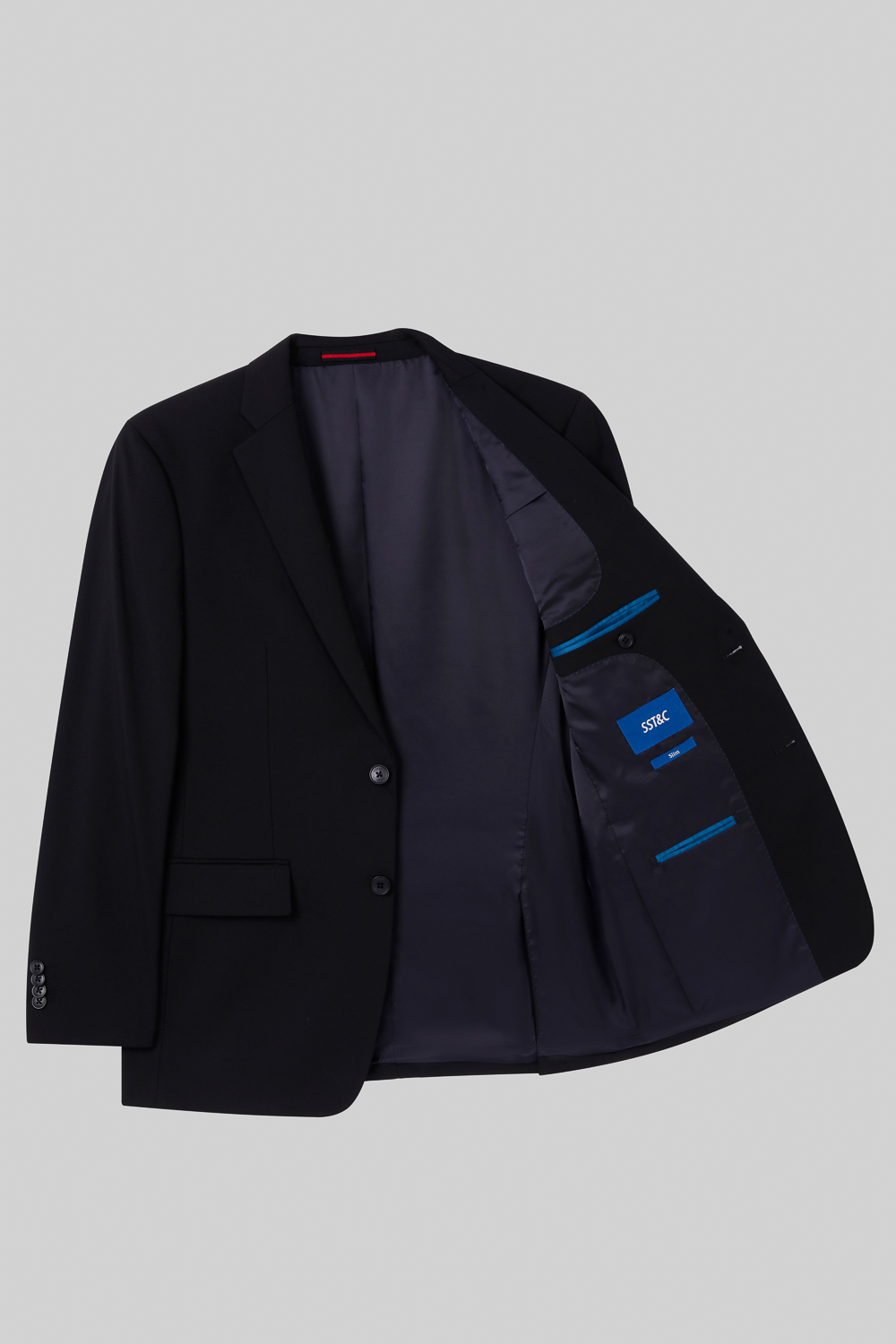 SST&C Black Slim Fit Suit Jacket | 0112308008  (Outlet)_9