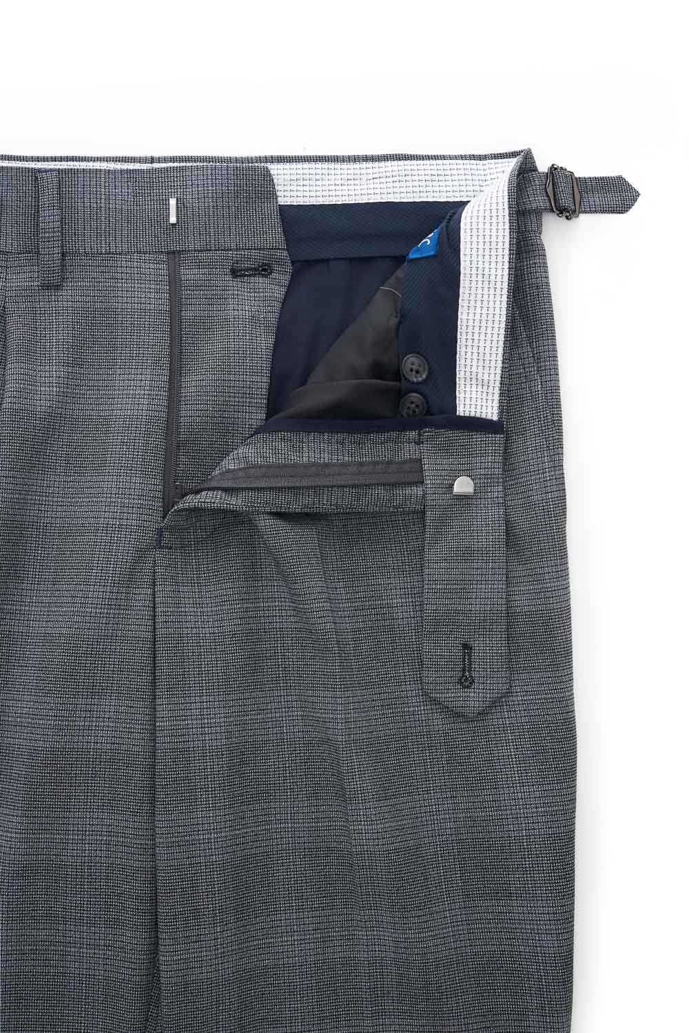 SST&C Gray Houndstooth Slim Fit Suit Trousers | 0212308009  (Outlet)_7