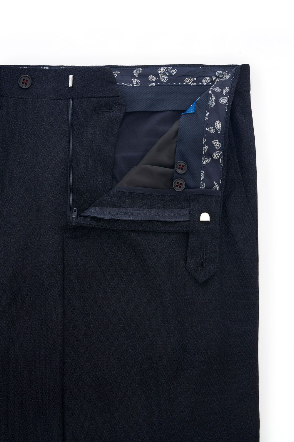 SST&C Navy Textured Tailored Suit Trousers | 0212308010  (Outlet)_7
