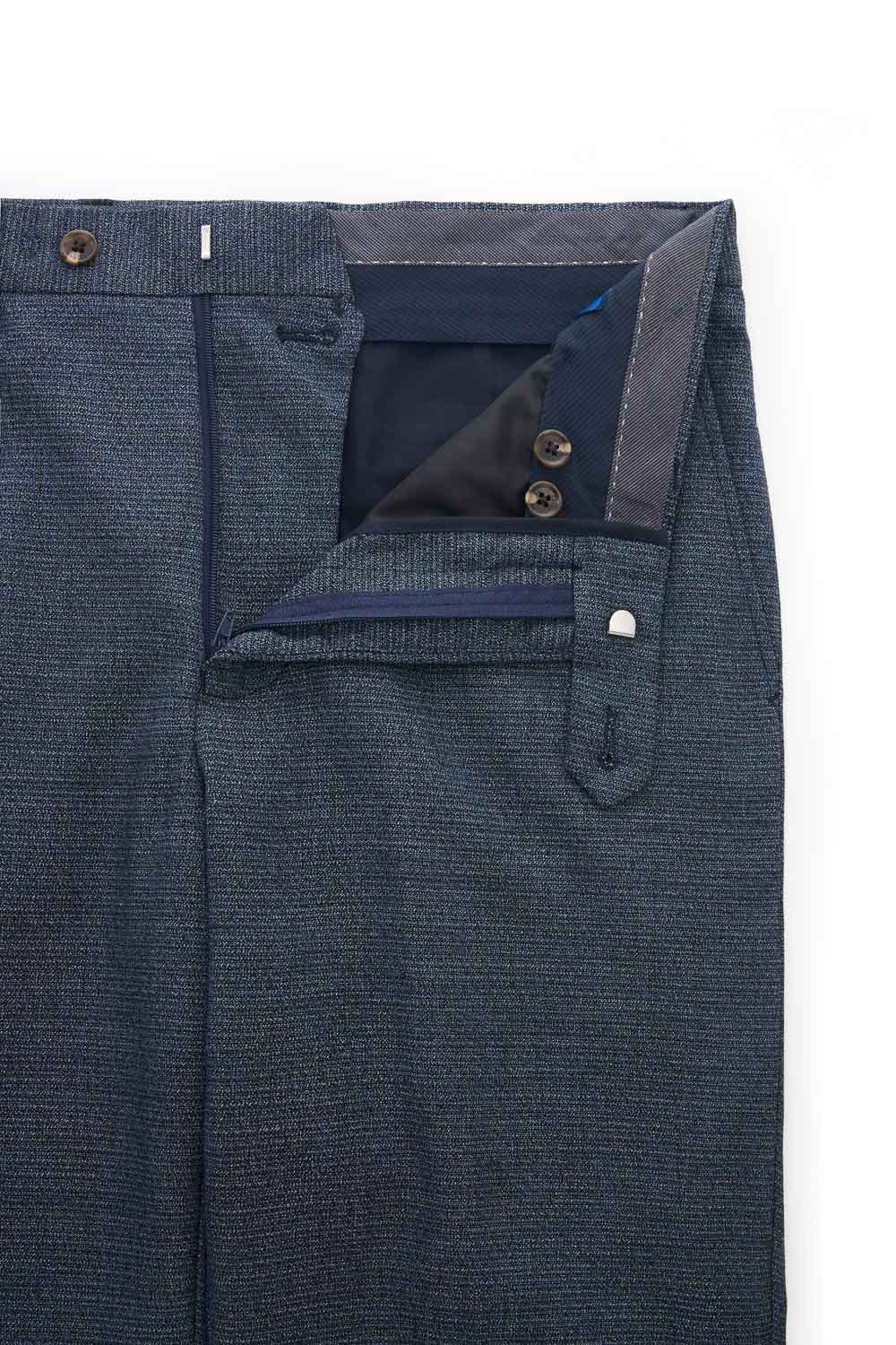 SST&C Gray Textured Tailor Fit Trousers | 0212308002  (Outlet)_7