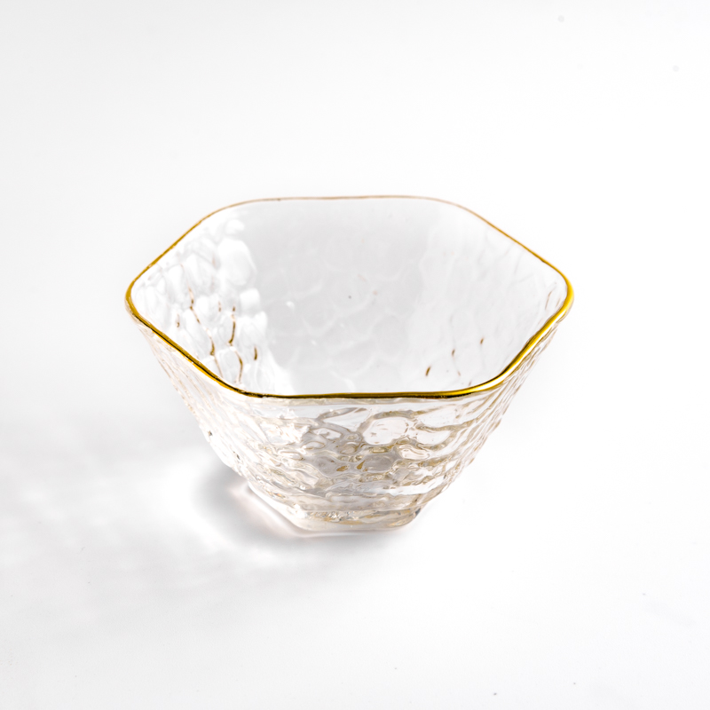 WAGA 金邊錘紋 60ml 六角形玻璃杯│單品_0