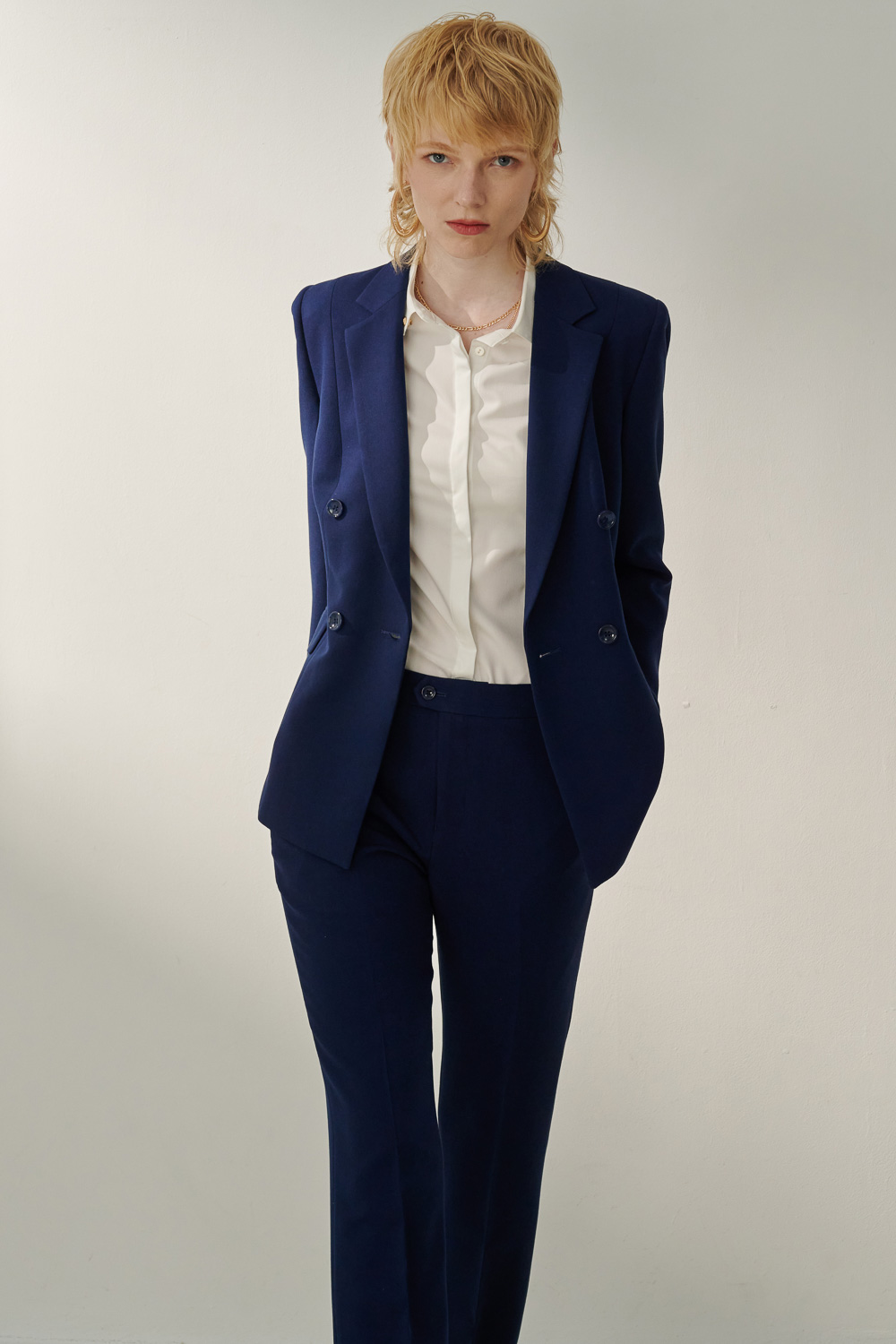 SST&C Royal Blue Suit Trousers | 7262308004  (Outlet)_3