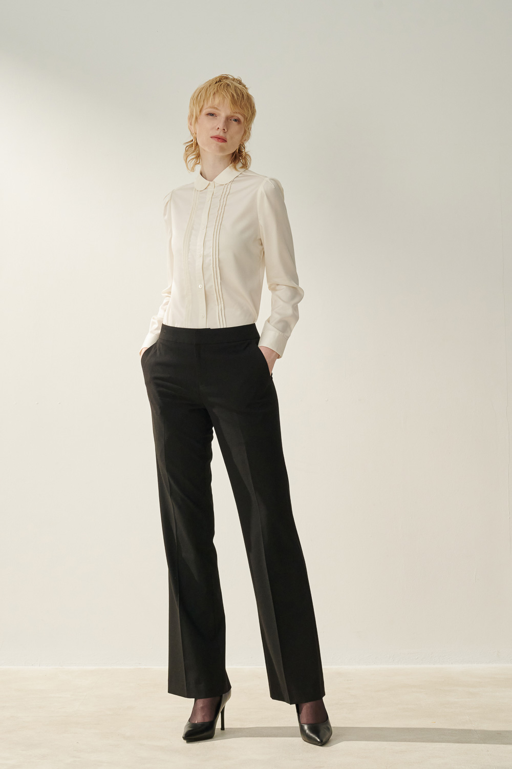SST&C Black Suit Trousers | 7262308002  (Outlet)_0