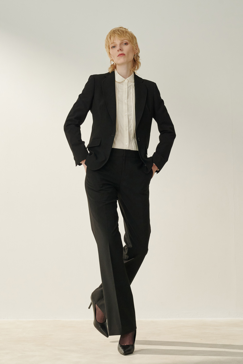 SST&C Black Suit Trousers | 7262308002  (Outlet)_3