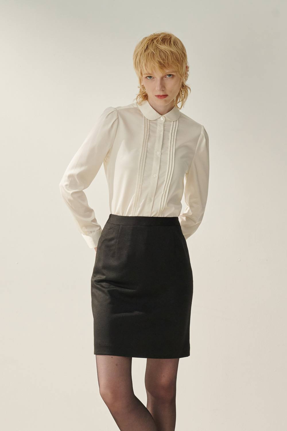 SST&C Black Skirt | 7462308002  (Outlet)_0