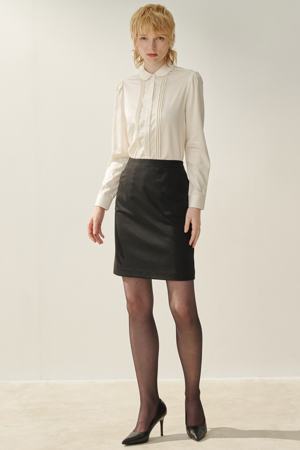 SST&C Black Skirt | 7462308002  (Outlet)_2