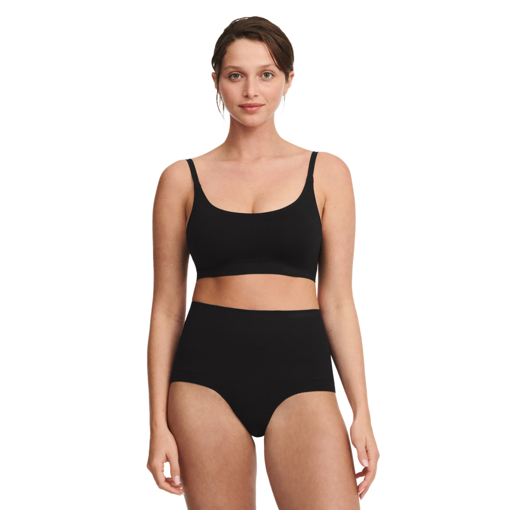 【Chantelle Lab】有襯墊無痕內衣>S-XL>黑色(10U10_011)【Smooth Comfort】_3